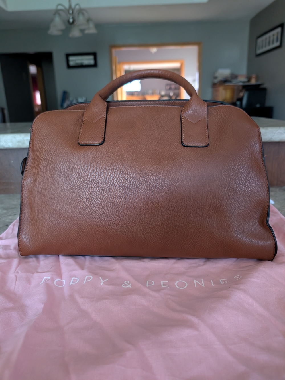 Poppy And Peonies Mini Uptown Tote - Picture 2 of 5
